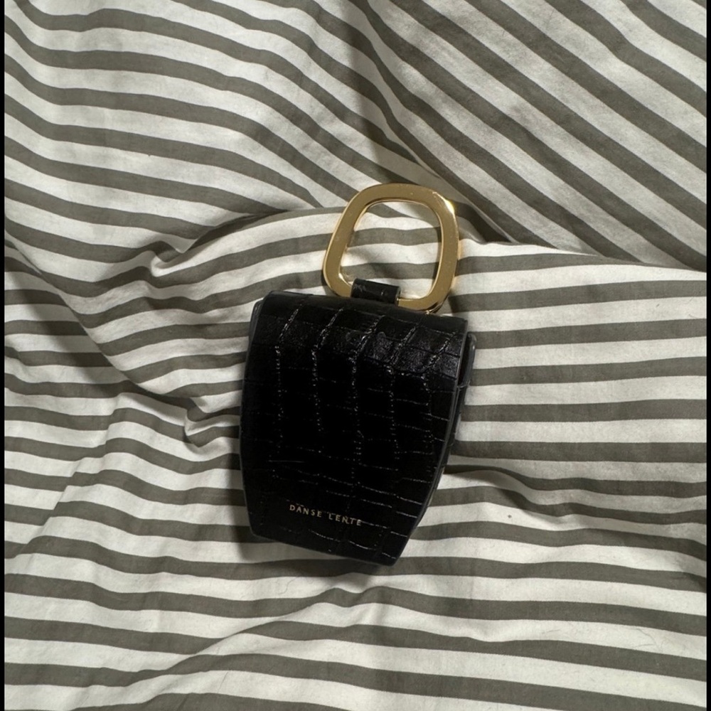 Danse Lente Black Croc-Embossed Bag